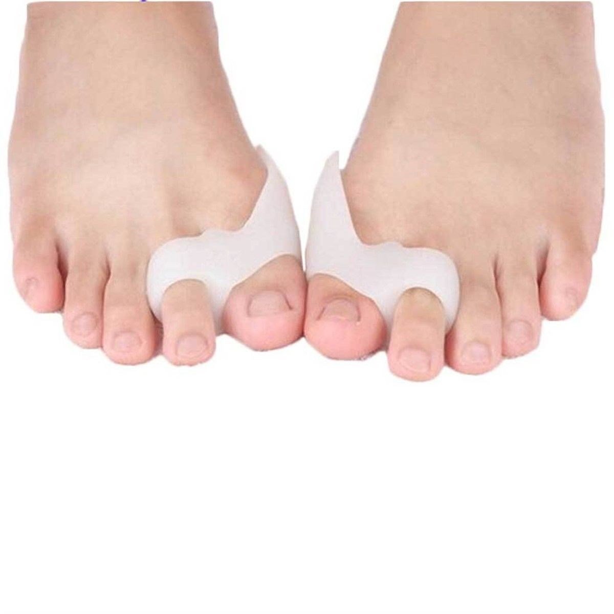 İKİ PARMAĞA GEÇEN MAKARALI BUNYON KORUYUCU HALLUX VALGUS